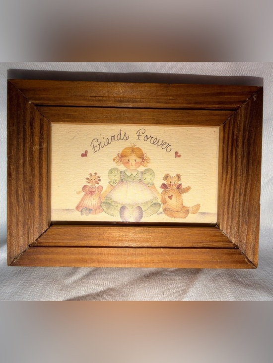 Other - Vintage Mimi Hanna "Friends Forever" Framed Print